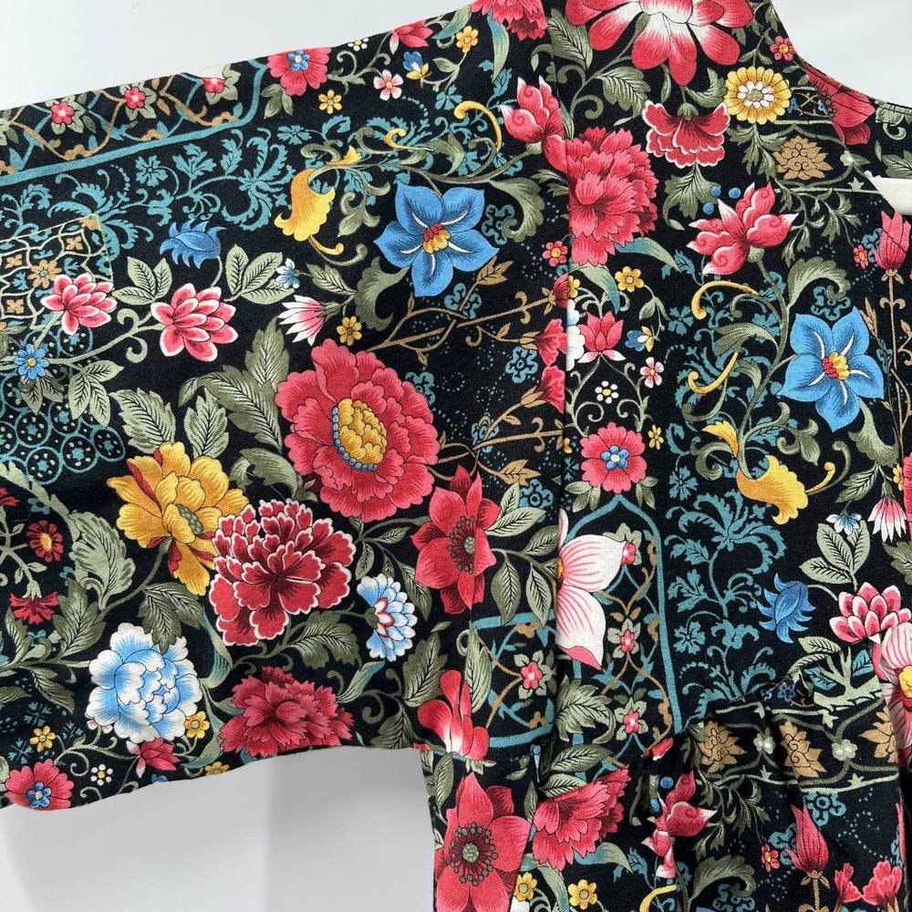 Handmade boho chic cottagecore whimsical art inspired Long Floral Dress L XL - Picture 6 of 15